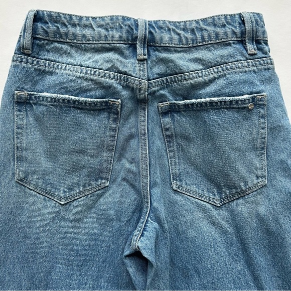 Mica Denim Button Fly Distressed Wide Leg Jeans Women’s 26 (Fits Like 24/25) - Picture 8 of 11